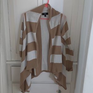 Tan and white sweater